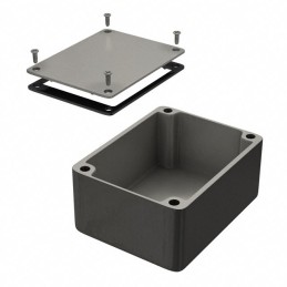 1 pcs : 1550WC - Box Aluminum Unpainted Cover Included 4.528' L x 3.543' W (115.01mm x 89.99mm) X 2.169' (55.09mm)