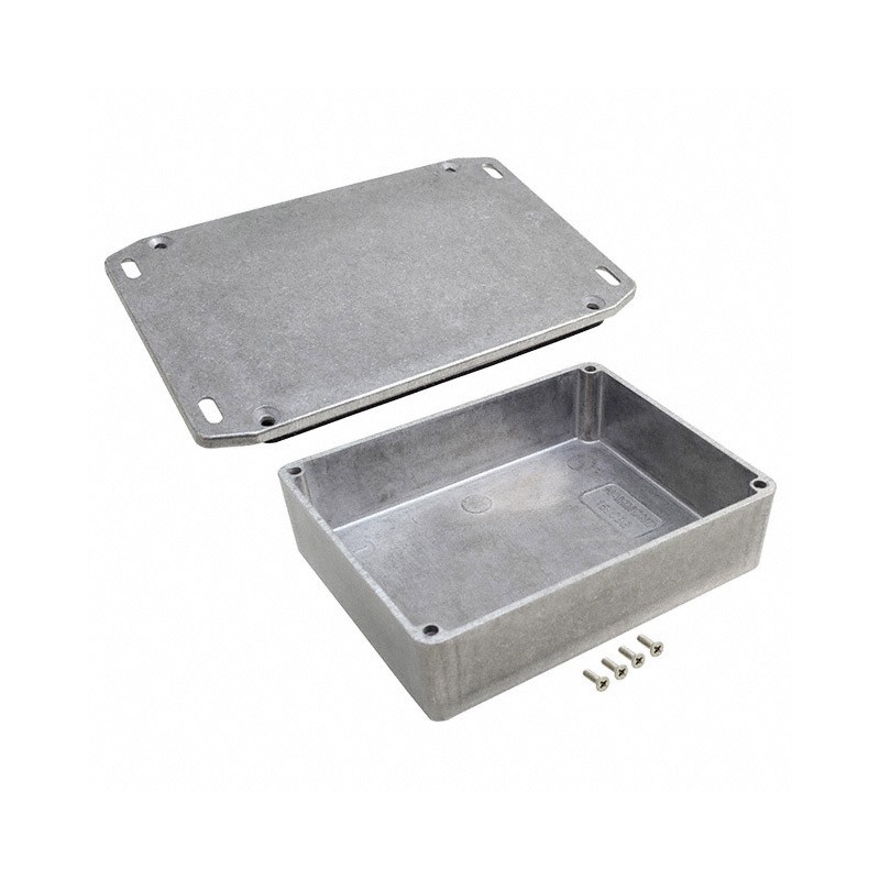 1 pcs : 1590WBBFL - Box Aluminum Unpainted Cover Included 4.705' L x 3.701' W (119.50mm x 94.00mm) X 1.339' (34.00mm)