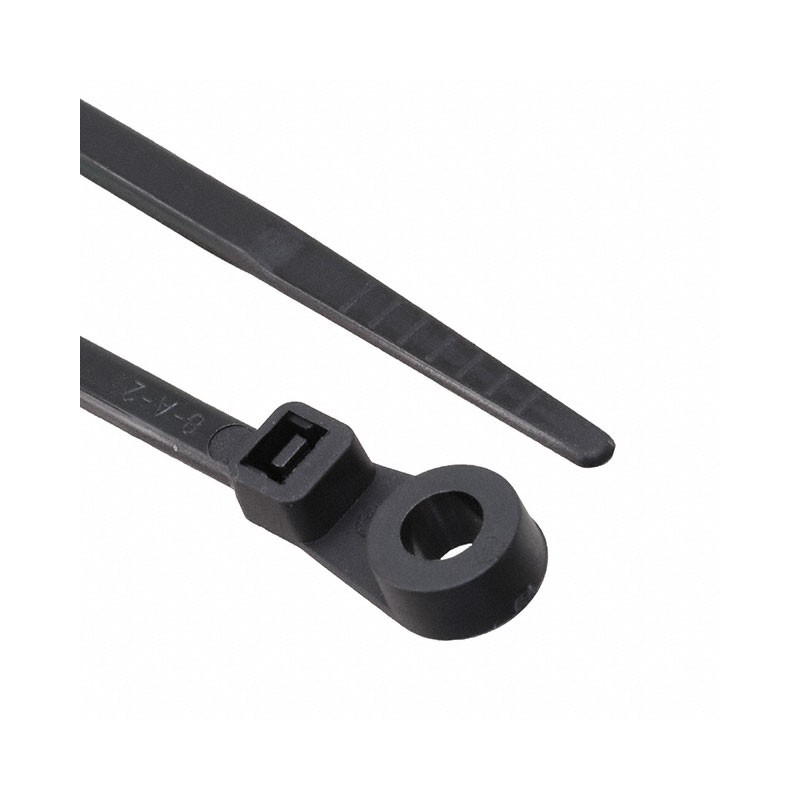 100 pcs : AL-05-30-MH-0-C - MOUNTING HOLE CABLE TIES, 30 LB,