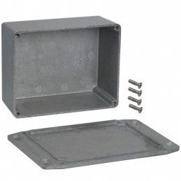 1 pcs : 1590CFL - Box Aluminum Unpainted Cover Included 4.705' L x 3.701' W (119.50mm x 94.00mm) X 2.224' (56.50mm)