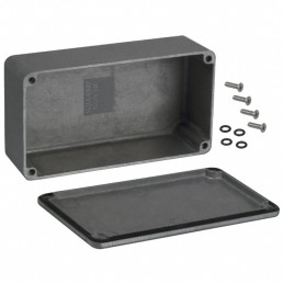 1 pcs : 1590WN1 - Box Aluminum Unpainted Cover Included 4.724' L x 2.579' W (120.00mm x 65.51mm) X 1.555' (39.50mm)