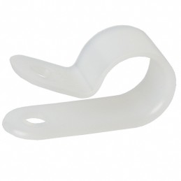 1 pcs : 7628 - CBL CLAMP P-TYPE WHITE FASTENER