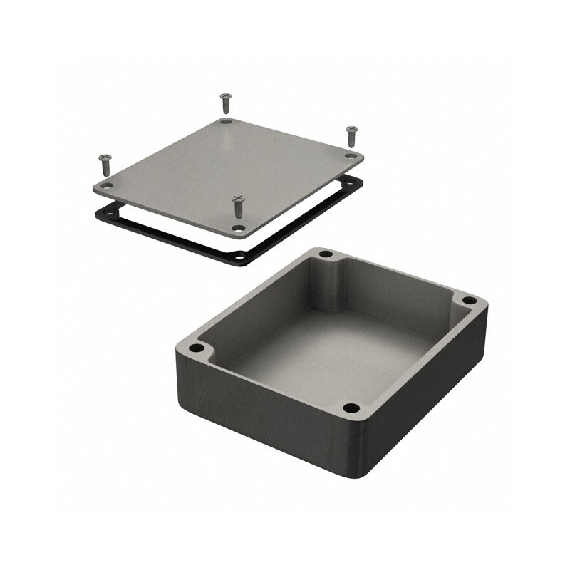 1 pcs : 1550WM - Box Aluminum Unpainted Cover Included 4.740' L x 3.953' W (120.40mm x 100.41mm) X 1.394' (35.41mm)