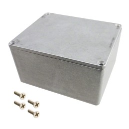 1 pcs : 1590CE - Box Aluminum Unpainted Cover Included 4.740' L x 3.953' W (120.40mm x 100.41mm) X 2.531' (64.29mm)