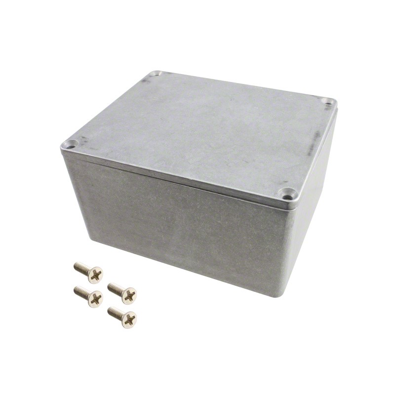 1 pcs : 1590CE - Box Aluminum Unpainted Cover Included 4.740' L x 3.953' W (120.40mm x 100.41mm) X 2.531' (64.29mm)