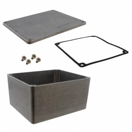 1 pcs : 1590WCE - Box Aluminum Unpainted Cover Included 4.740' L x 3.953' W (120.40mm x 100.41mm) X 2.531' (64.29mm)