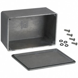 1 pcs : 1590WT - Box Aluminum Unpainted Cover Included 4.744' L x 3.150' W (120.50mm x 80.01mm) X 2.323' (59.00mm)