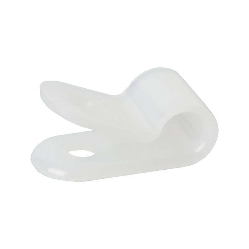 1 pcs : 7622 - CBL CLAMP P-TYPE WHITE FASTENER