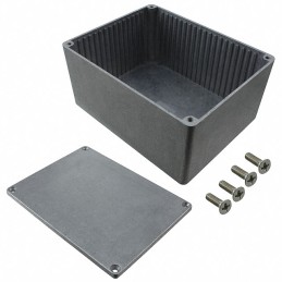 1 pcs : 1590PP - Box Aluminum Unpainted Cover Included 4.760' L x 3.740' W (120.90mm x 95.00mm) X 2.400' (60.96mm)