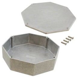 1 pcs : 1590STPC - Box Aluminum Unpainted Cover Included 5.230' L x 5.230' W (132.84mm x 132.84mm) X 1.540' (39.12mm)