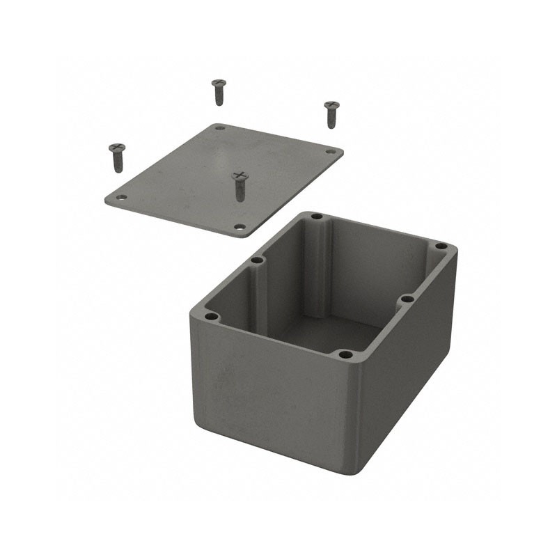 1 pcs : 1550K - Box Aluminum Unpainted Cover Included 5.512' L x 4.016' W (140.00mm x 102.01mm) X 3.016' (76.61mm)