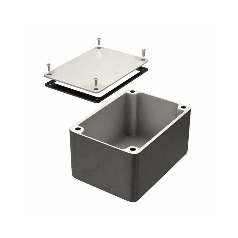 1 pcs : 1550WK - Box Aluminum Unpainted Cover Included 5.512' L x 4.016' W (140.00mm x 102.01mm) X 3.016' (76.61mm)