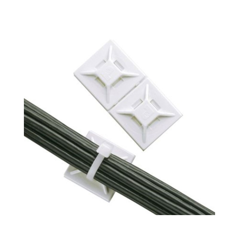 2 pcs : ABMM-A-C - CABLE TIE HLDR QUAD ADH 2QTY2
