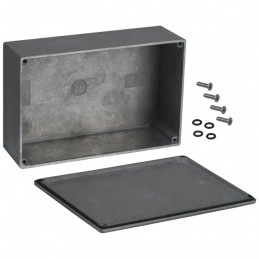 1 pcs : 1590WJ - Box Aluminum Unpainted Cover Included 5.709' L x 3.740' W (145.01mm x 95.00mm) X 1.929' (49.00mm)