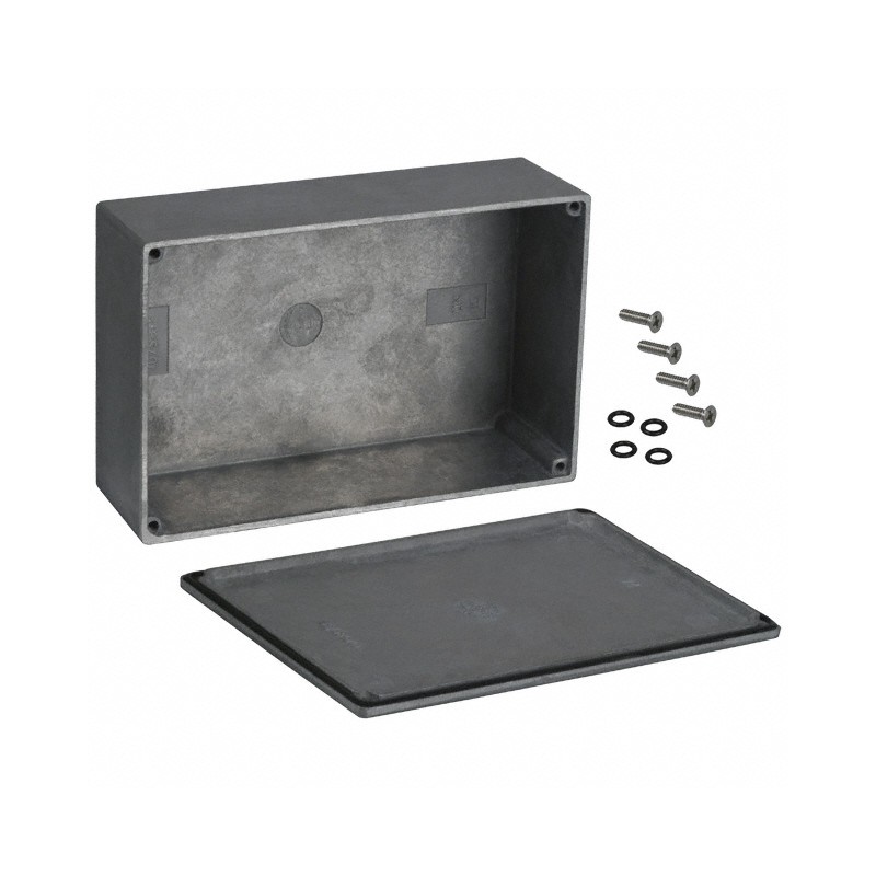 1 pcs : 1590WJ - Box Aluminum Unpainted Cover Included 5.709' L x 3.740' W (145.01mm x 95.00mm) X 1.929' (49.00mm)