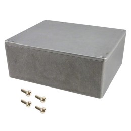 1 pcs : 1590X - Box Aluminum Unpainted Cover Included 5.717' L x 4.772' W (145.21mm x 121.21mm) X 2.220' (56.39mm)