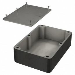 1 pcs : 1550E - Box Aluminum Unpainted Cover Included 6.732' L x 4.764' W (170.99mm x 121.01mm) X 2.169' (55.09mm)