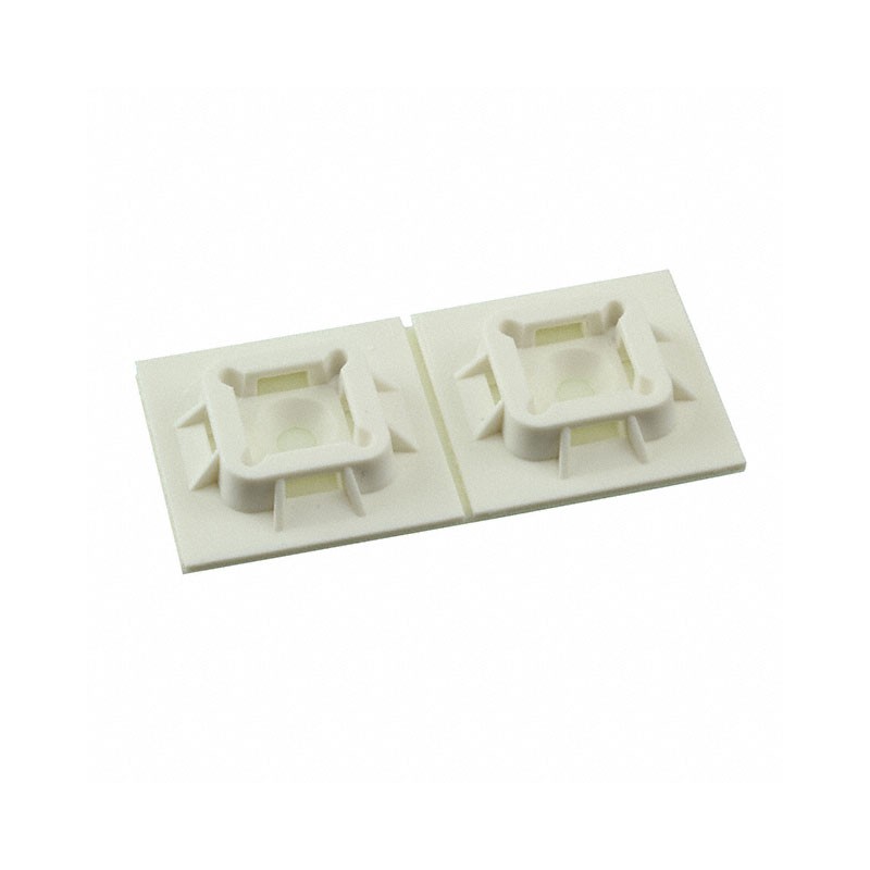 2 pcs : ABM100-AT-D - CABLE TIE HLDR QUAD ADH 2QTY2