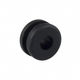 1 pcs : 730 - GROMMET 0.125' RUBBER BLACK