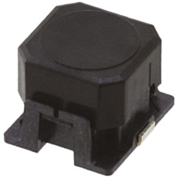 5 pcs - Black Cap Tactile Switch, SPST 50 mA @ 16 V dc Through Hole