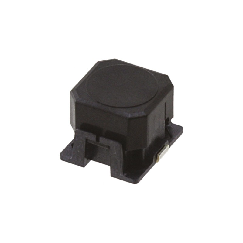 5 pcs - Black Cap Tactile Switch, SPST 50 mA @ 16 V dc Through Hole