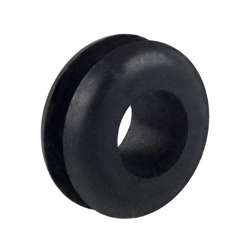 1 pcs : 740 - GROMMET 0.250' RUBBER BLACK