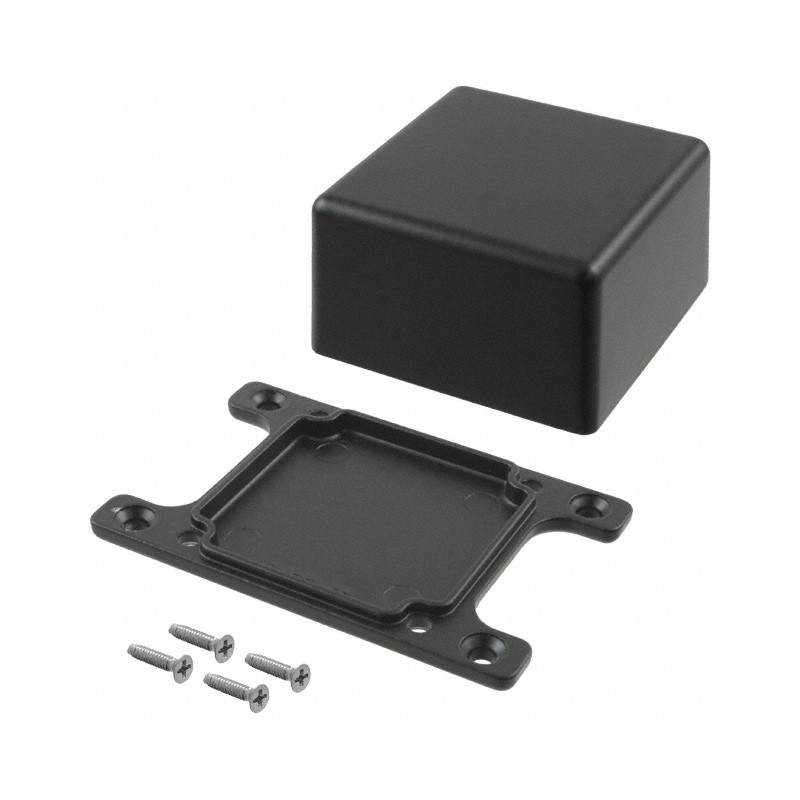 1 pcs : CU-5470-B - Box Metal, Aluminum Black Cover Included 2.000' L x 2.000' W (50.80mm x 50.80mm) X 1.250' (31.75mm)