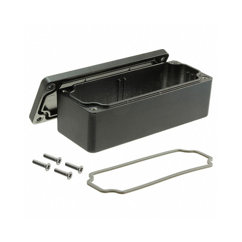 1 pcs : AN-1300-AB - Box Metal, Aluminum Black Cover Included 3.531' L x 1.409' W (89.69mm x 35.79mm) X 1.180' (29.97mm)