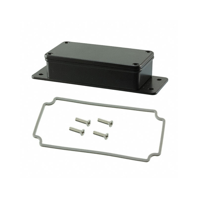 1 pcs : AN-2850-AB - Box Metal, Aluminum Black Cover Included 3.540' L x 1.420' W (89.92mm x 36.07mm) X 1.180' (29.97mm)