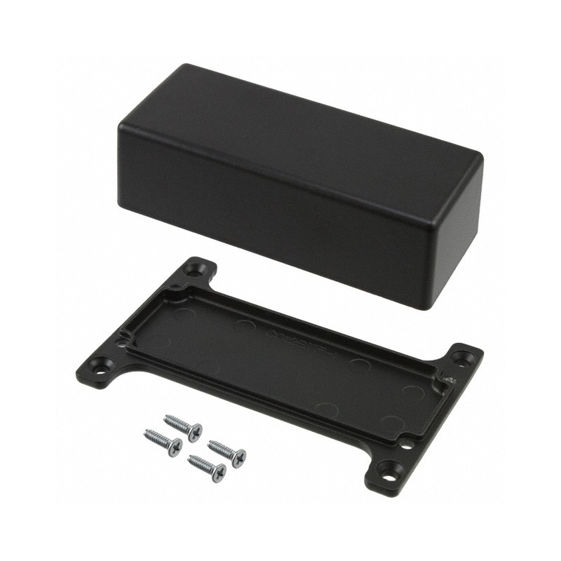 1 pcs : CU-5123-B - Box Metal, Aluminum Black Cover Included 3.625' L x 1.500' W (92.08mm x 38.10mm) X 1.218' (30.94mm)