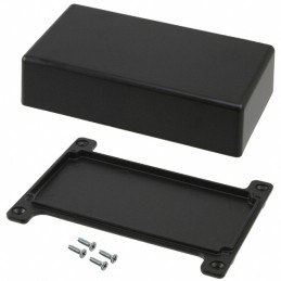 1 pcs : CU-5124-B - Box Metal, Aluminum Black Cover Included 4.375' L x 2.375' W (111.13mm x 60.33mm) X 1.218' (30.94mm)