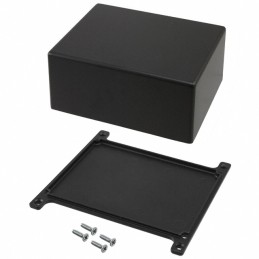 1 pcs : CU-5234-B - Box Metal, Aluminum Black Cover Included 4.688' L x 3.688' W (119.08mm x 93.68mm) X 2.218' (56.34mm)