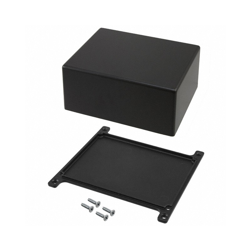 1 pcs : CU-5234-B - Box Metal, Aluminum Black Cover Included 4.688' L x 3.688' W (119.08mm x 93.68mm) X 2.218' (56.34mm)