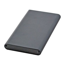 1 pcs : EXT-9162 - Box Metal, Aluminum Black End Panel(s) 3.937' L x 2.244' W (100.00mm x 57.00mm) X 0.413' (10.50mm)