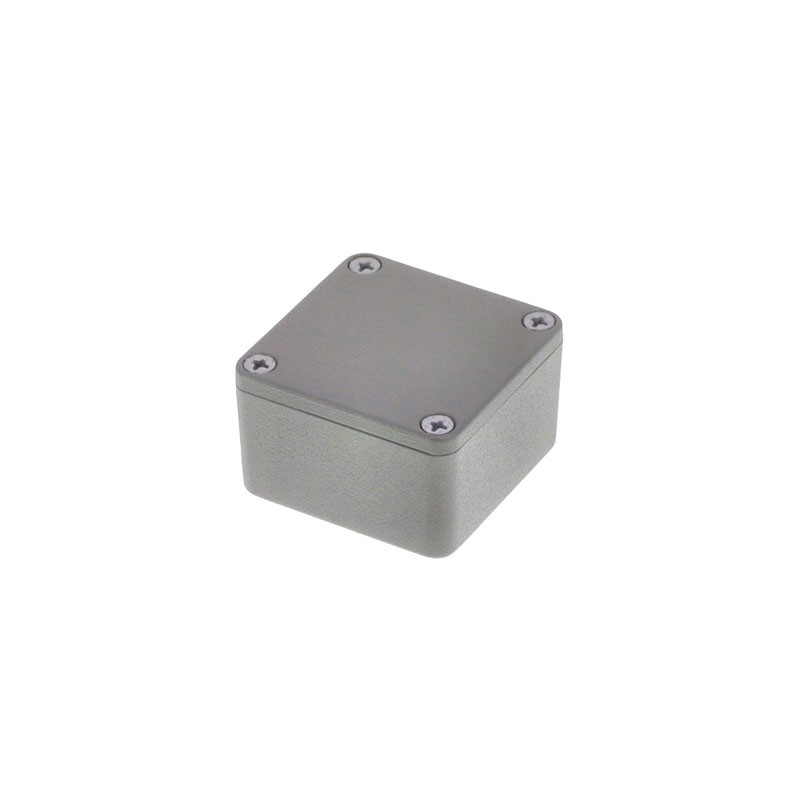 1 pcs : 1590LBGY - Box Metal, Aluminum Gray Cover Included 1.988' L x 1.988' W (50.50mm x 50.50mm) X 1.220' (30.99mm)