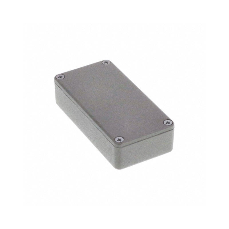 1 pcs : 1590GGY - Box Metal, Aluminum Gray Cover Included 3.937' L x 1.969' W (100.00mm x 50.00mm) X 1.004' (25.50mm)