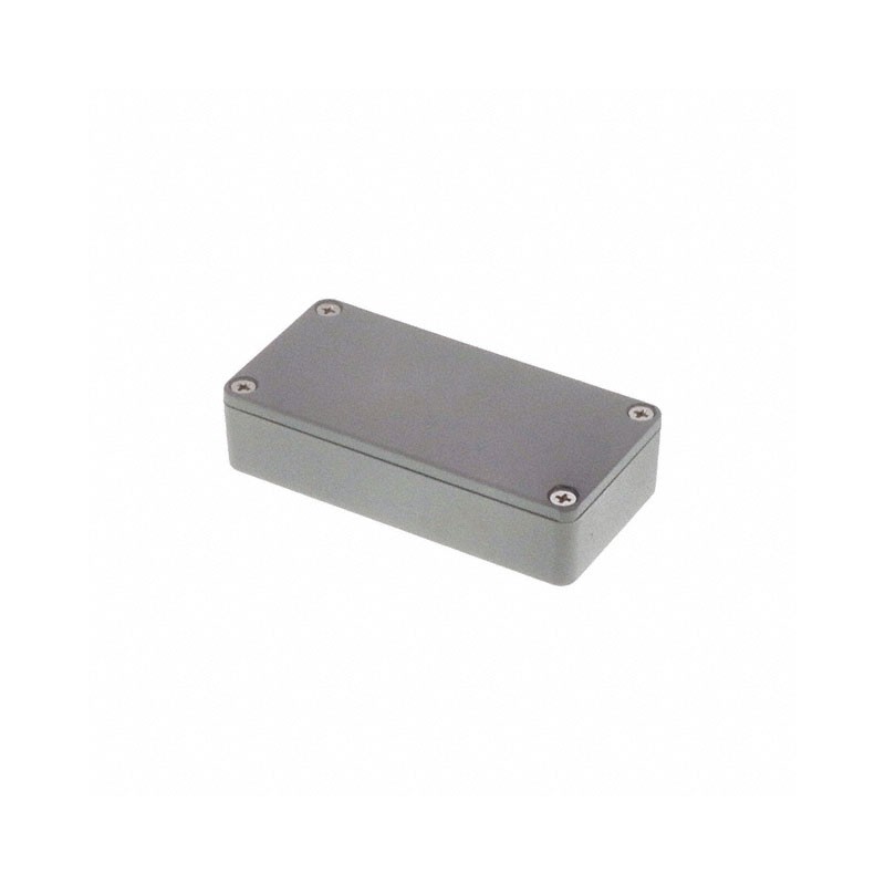1 pcs : 1590LGY - Box Metal, Aluminum Gray Cover Included 3.976' L x 1.969' W (101.00mm x 50.00mm) X 0.984' (25.00mm)