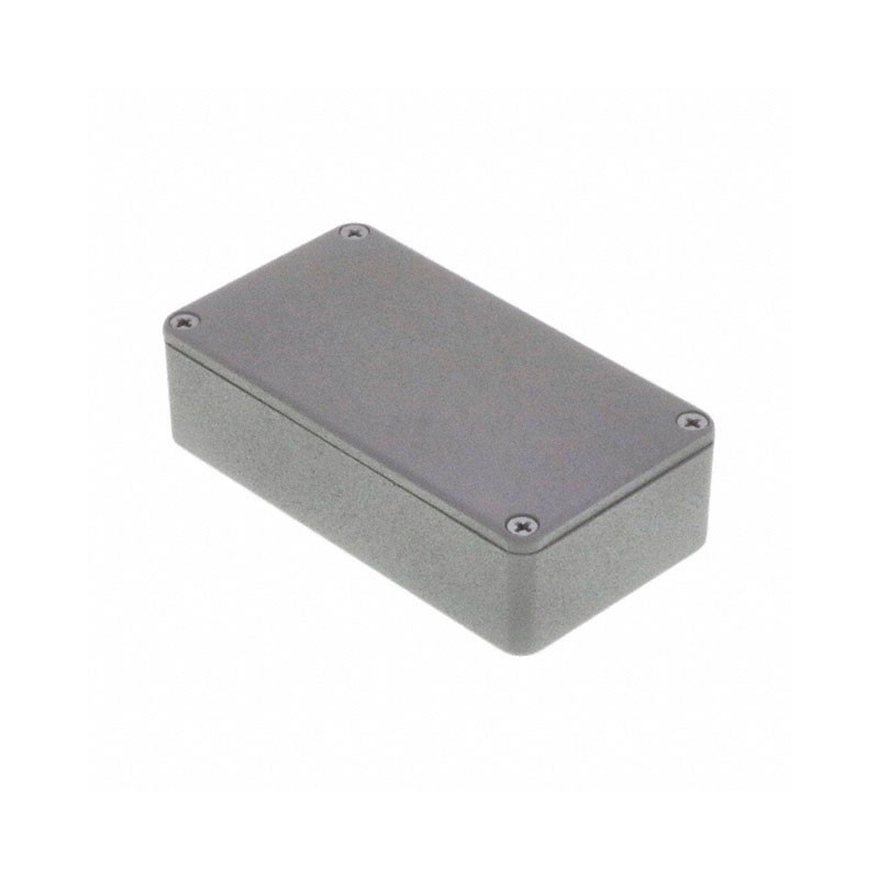 1 pcs : 1590BGY - Box Metal, Aluminum Gray Cover Included 4.409' L x 2.382' W (111.99mm x 60.50mm) X 1.220' (30.99mm)