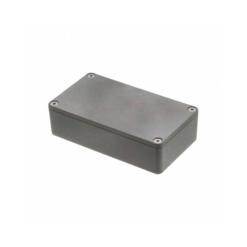 1 pcs : 1590MGY - Box Metal, Aluminum Gray Cover Included 4.429' L x 2.461' W (112.50mm x 62.51mm) X 1.201' (30.51mm)
