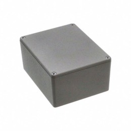 1 pcs : 1590CGY - Box Metal, Aluminum Gray Cover Included 4.705' L x 3.701' W (119.50mm x 94.00mm) X 2.224' (56.50mm)