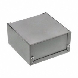 1 pcs : 1411J - Box Metal, Aluminum Gray U Shaped Pieces 3.990' L x 3.990' W (101.35mm x 101.35mm) X 2.010' (51.05mm)