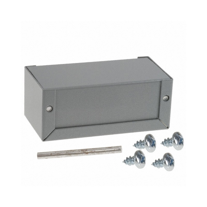 1 pcs : CU-2102-B - Box Metal, Aluminum Gray U Shaped Pieces 4.000' L x 2.125' W (101.60mm x 53.98mm) X 1.625' (41.28mm)