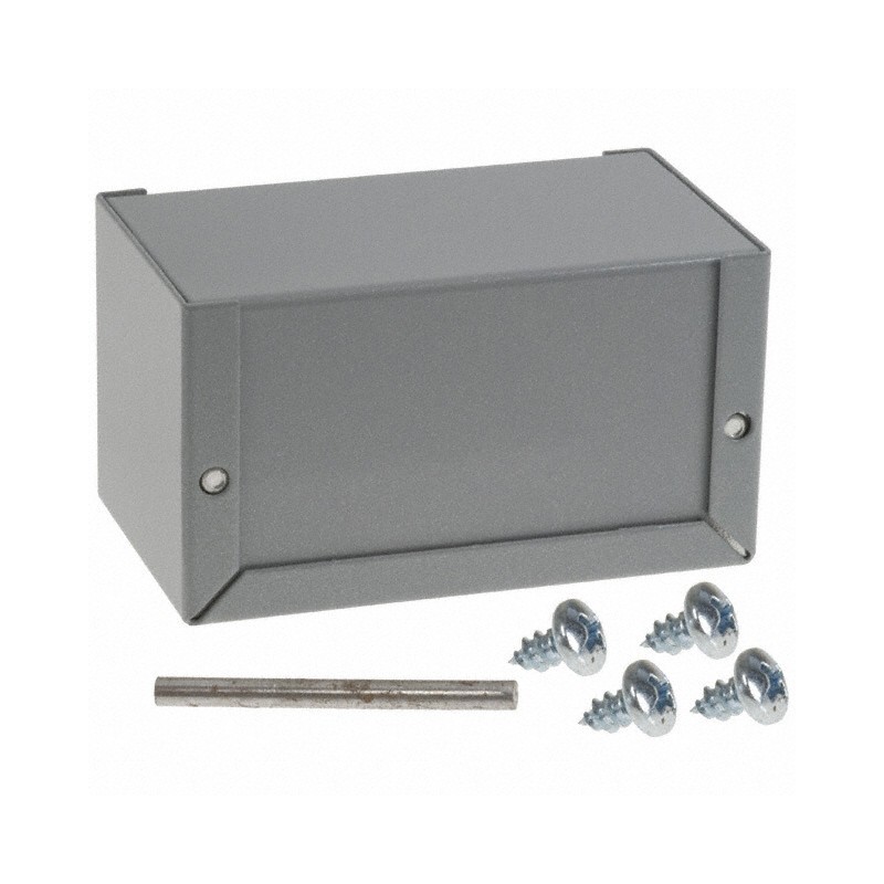 1 pcs : CU-2103-B - Box Metal, Aluminum Gray U Shaped Pieces 4.000' L x 2.250' W (101.60mm x 57.15mm) X 2.250' (57.15mm)