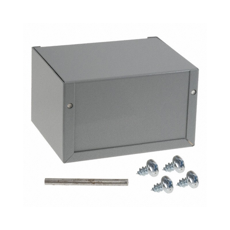 1 pcs : CU-2105-B - Box Metal, Aluminum Gray U Shaped Pieces 5.000' L x 4.000' W (127.00mm x 101.60mm) X 3.000' (76.20mm)