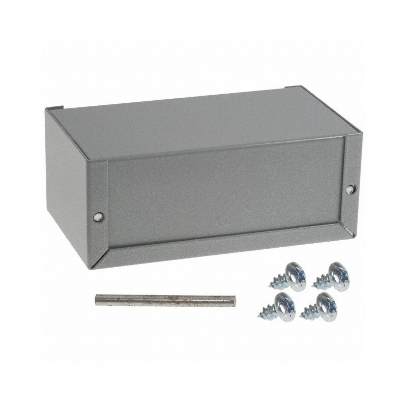 1 pcs : CU-2106-B - Box Metal, Aluminum Gray U Shaped Pieces 5.250' L x 3.000' W (133.35mm x 76.20mm) X 2.125' (53.98mm)