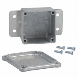 1 pcs : CU-4470 - Box Metal, Aluminum Natural Cover Included 2.000' L x 2.000' W (50.80mm x 50.80mm) X 1.250' (31.75mm)