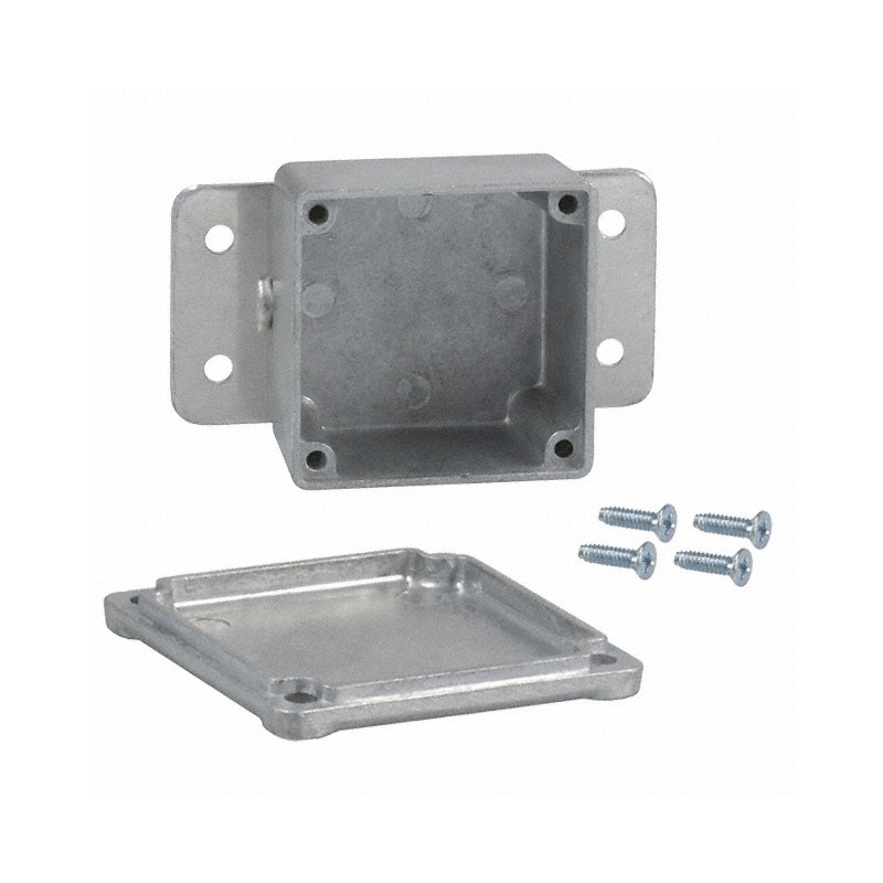 1 pcs : CU-4470 - Box Metal, Aluminum Natural Cover Included 2.000' L x 2.000' W (50.80mm x 50.80mm) X 1.250' (31.75mm)