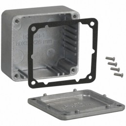 1 pcs : CN-5700 - Box Metal, Aluminum Natural Cover Included 2.362' L x 2.161' W (59.99mm x 54.89mm) X 1.224' (31.09mm)