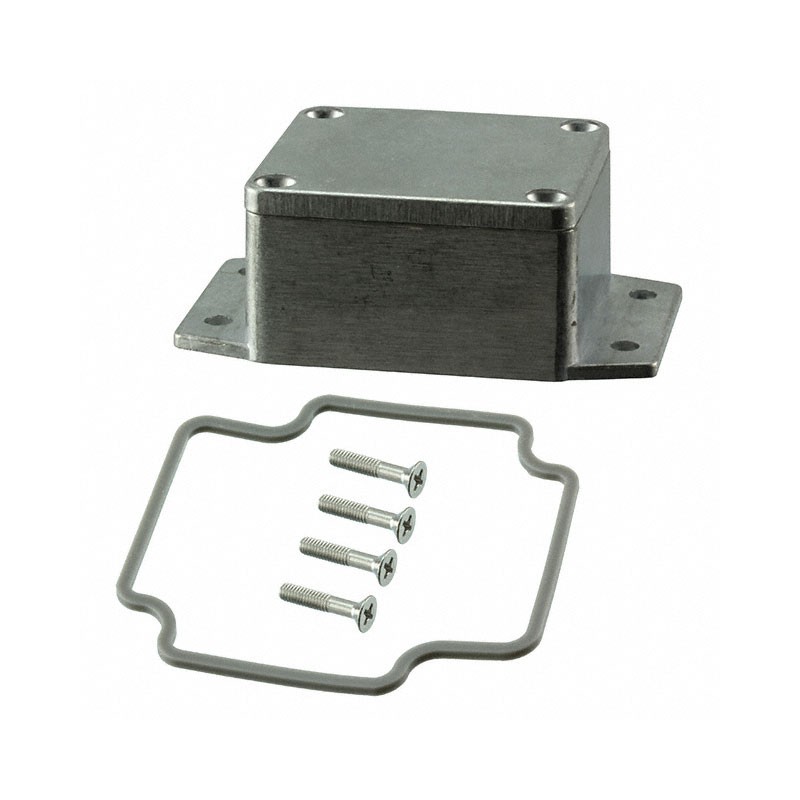 1 pcs : AN-2851-A - Box Metal, Aluminum Natural Cover Included 2.520' L x 2.280' W (64.01mm x 57.91mm) X 1.380' (35.05mm)