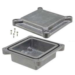 1 pcs : ANS-3801 - Box Metal, Aluminum Natural Cover Included 3.787' L x 3.787' W (96.19mm x 96.19mm) X 1.772' (45.00mm)
